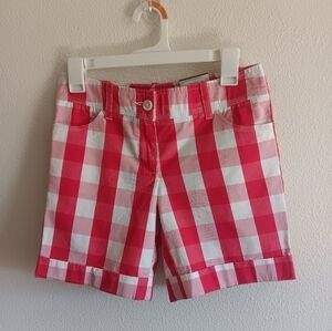 NWT Women's Tomy Hilfiger checkered shorts size 0